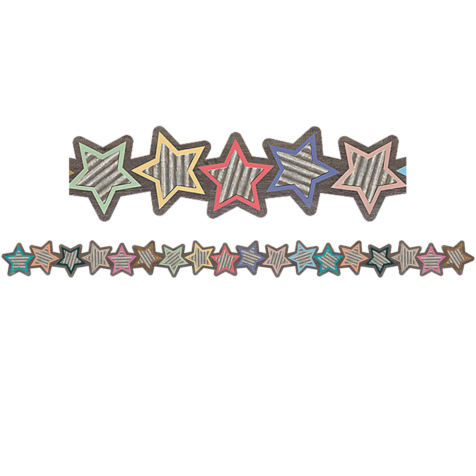 Home Sweet Classroom Stars Die-Cut Border Trim, 210ft.
